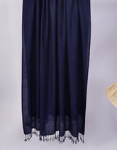 WOOL SHAWL-Blue Apparel & Accessories KHAS STORES